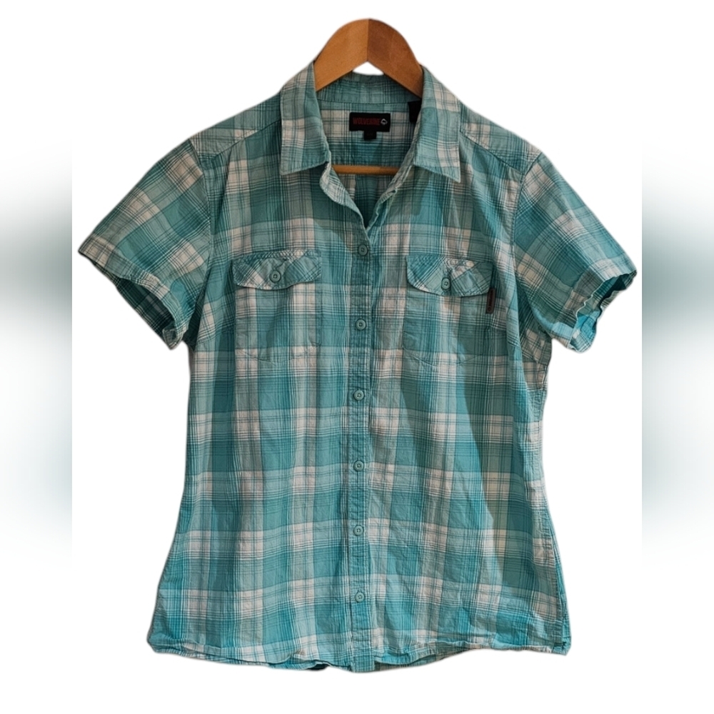 Wolverine - Short Sleeve Button Down Plaid w/Pockets​​
